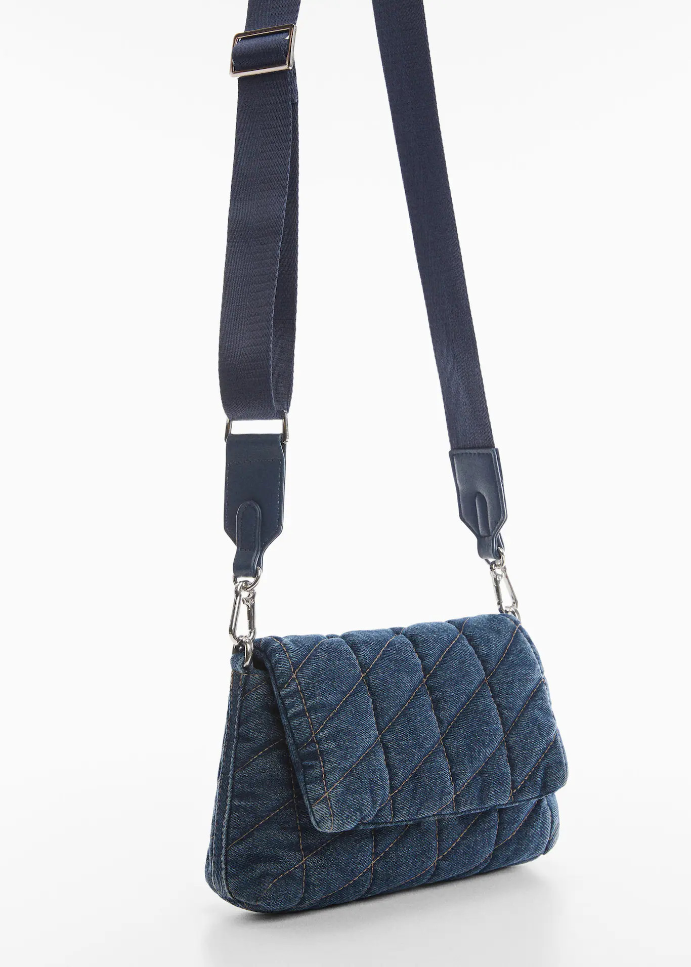 Quilted denim bag | MANGO (US)