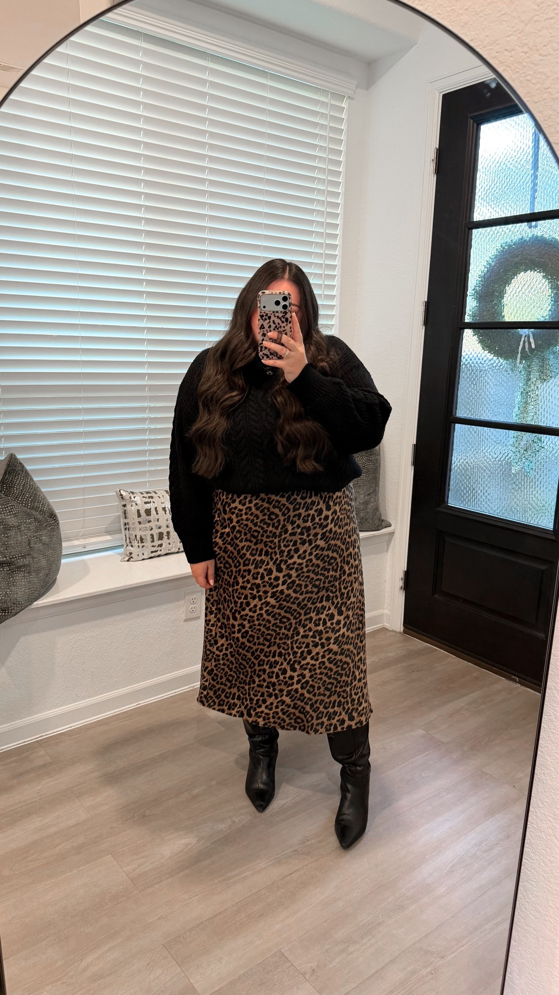 Leopard prints. Animal print. Cheetah print. Midi skirt. Animal print skirt. Animal print midi skirt. Leopard skirt. Leopard midi skirt. Cheetah midi skirt. Wide calf boots 

#LTKgrwm #LTKMidsize #LTKSeasonal