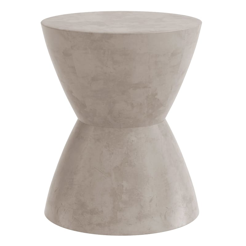 Found & Fable Grey Chess Outdoor Side Table | At Home