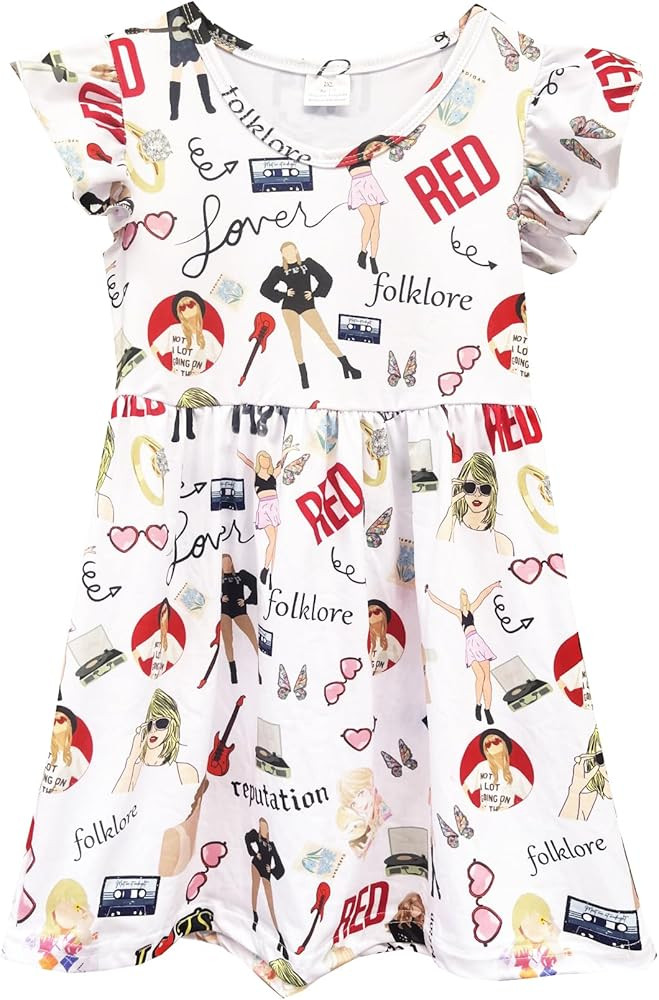 Baby Girls Princess Dress Toddler Girls Dress Toddler Princess Printed Dress | Amazon (US)