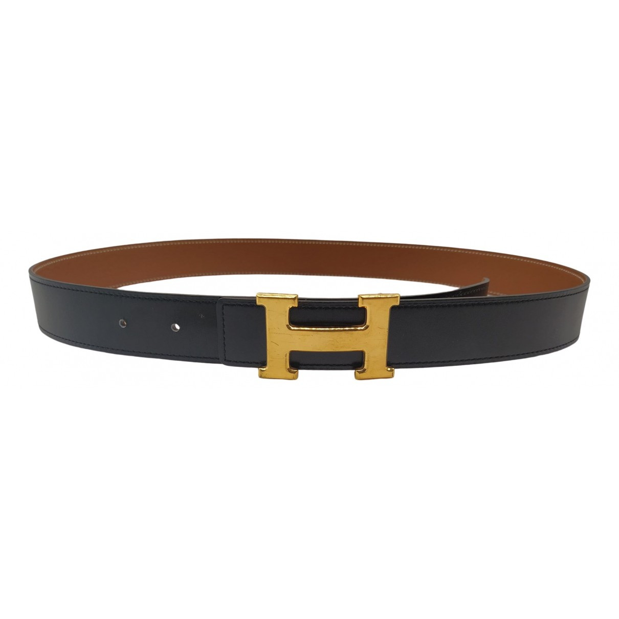 Hermès Belt Black Leather belt for Men 85 cm | Vestiaire Collective (Global)