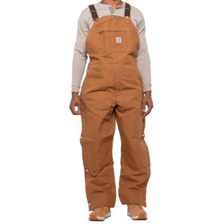 Carhartt 104393 Quilt-Lined Bib Overalls - Insulated, Factory Seconds (For Men) | Sierra