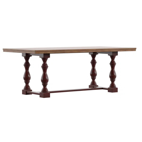 Tuscola 78.74'' Solid Wood Trestle Dining Table | Wayfair North America