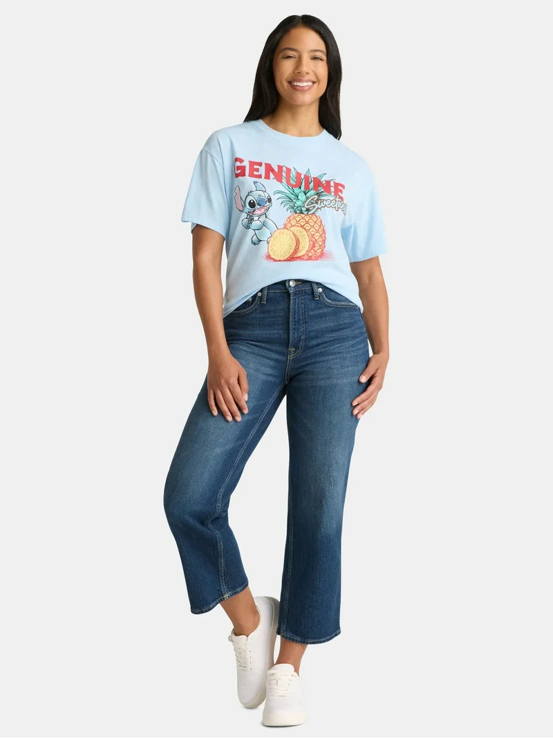 Disney Stitch Women’s Genuine Sweetness Graphic Tee, Sizes XXS-XXL | Walmart (US)