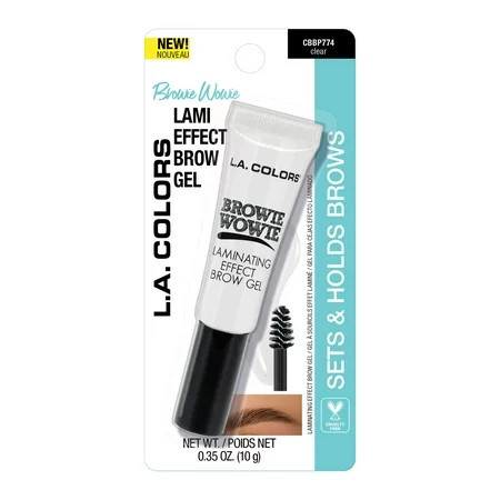 L.A. COLORS Browie Wowie Perfecting & Flexiable & Laminating Brow Gel, Clear | Walmart (US)