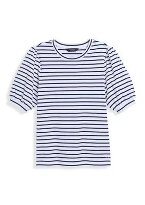 Vineyard Vines Women's Puff Sleeve Striped Top | Belk