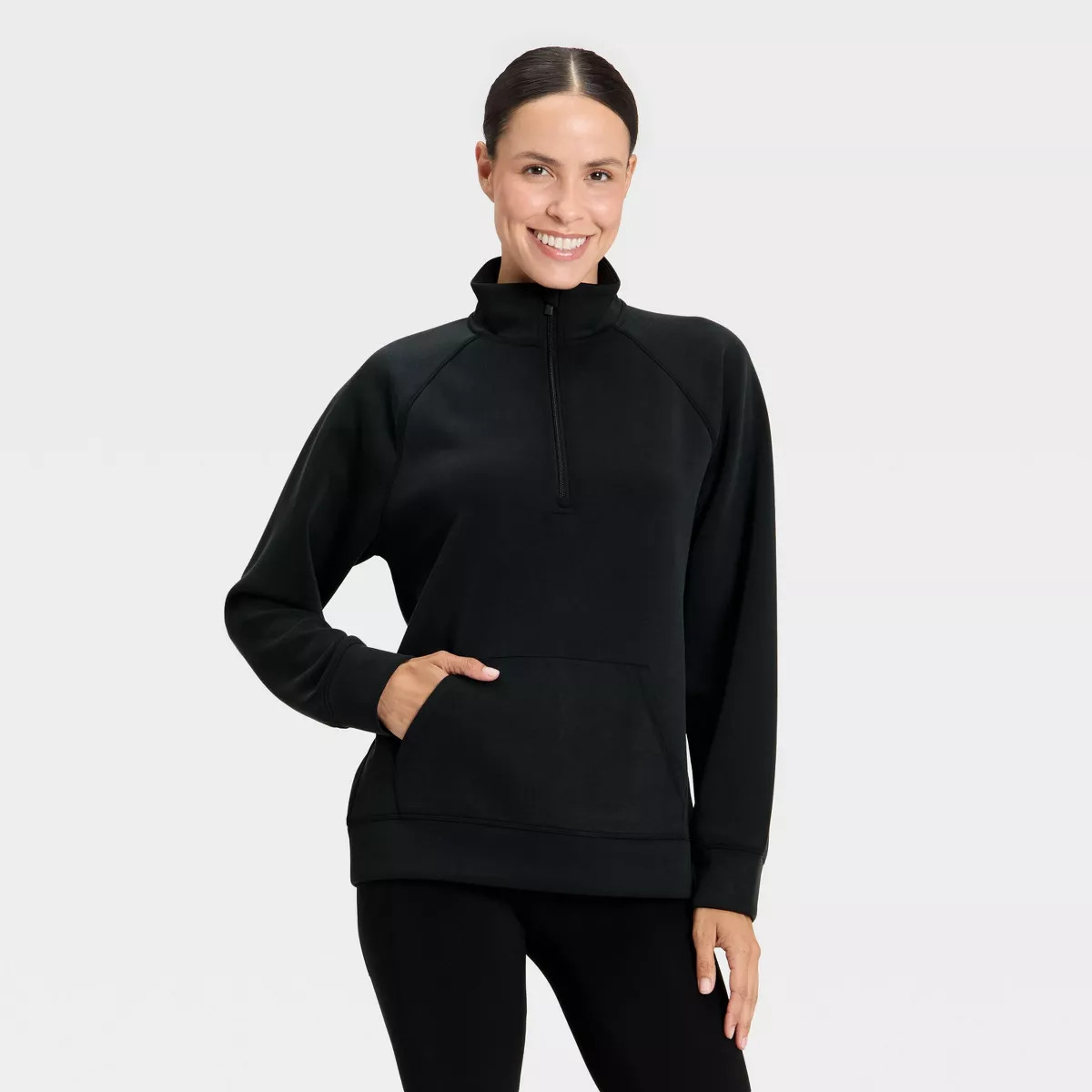 Women's Airy Sleek Legging Friendly Half Zip Sweatshirt - All In Motion™ | Target