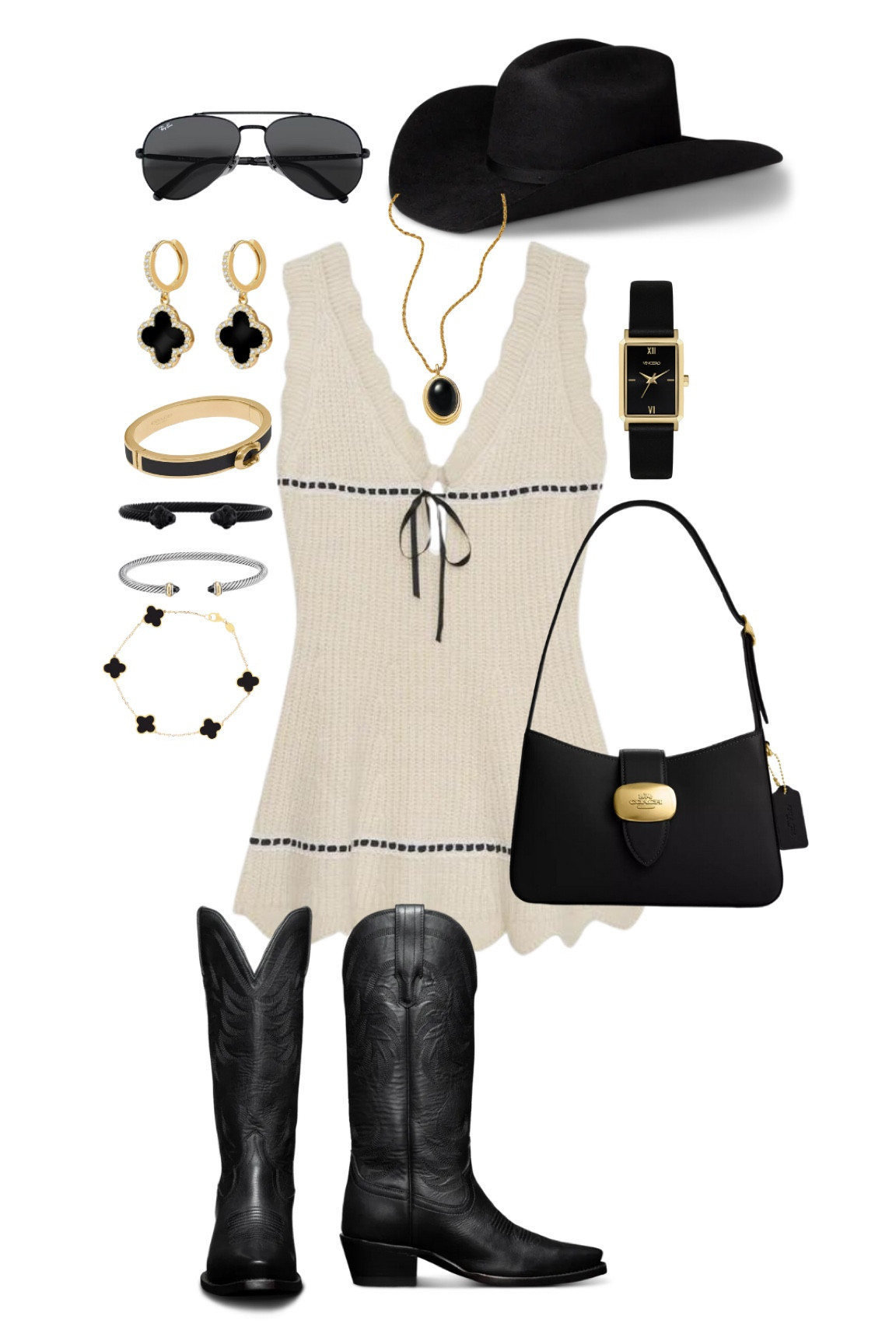 Neutral Country Concert Outfit Inspo 🖤

outfit idea, outfit inspo, black outfit, neutral outfit, cowboy boots, cowboy hat, jewlery

#LTKstyletip #LTKfindsunder50 #LTKfindsunder100