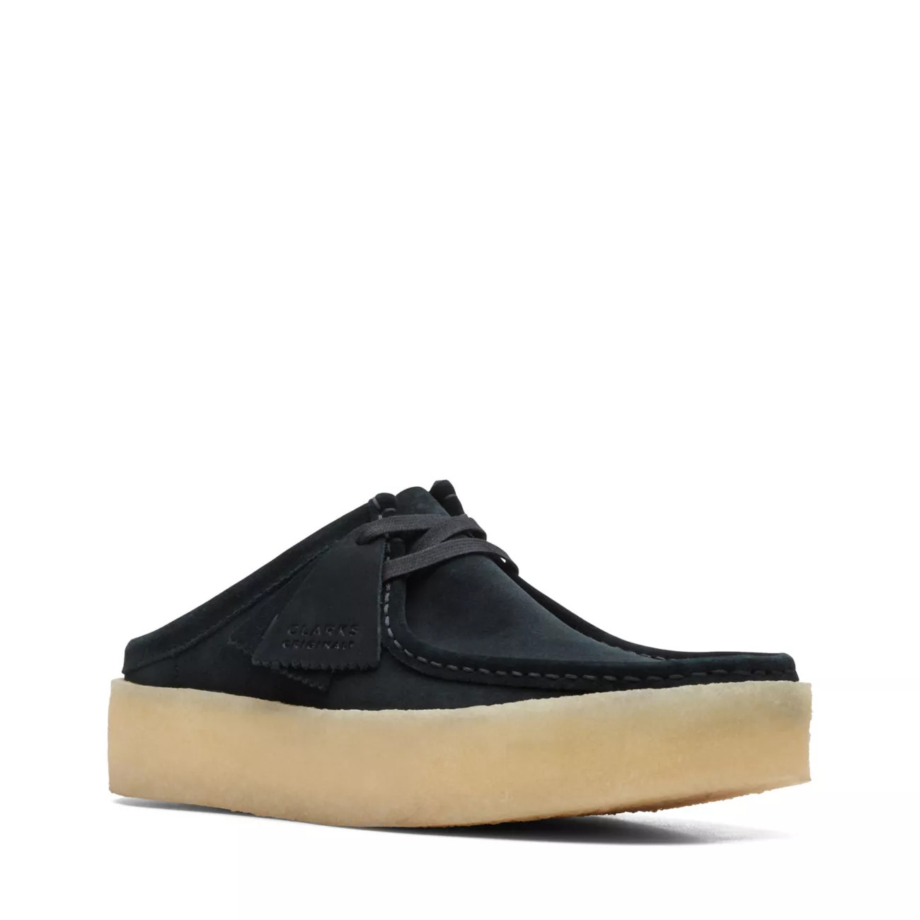 Wallabee Cup Lo Black Suede | Clarks (US)