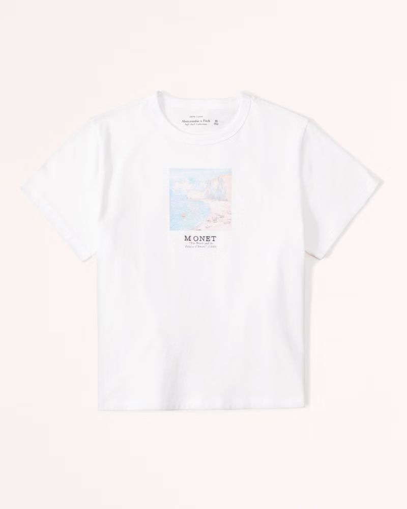 Short-Sleeve Monet Graphic Skimming Tee | Abercrombie & Fitch (US)