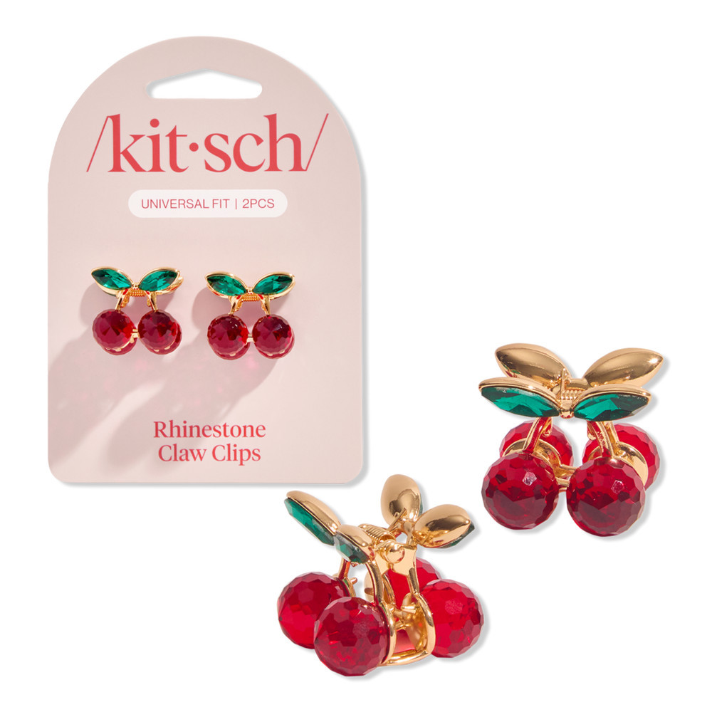 Kitsch Mini Rhinestone Cherry Claw Clips | Ulta