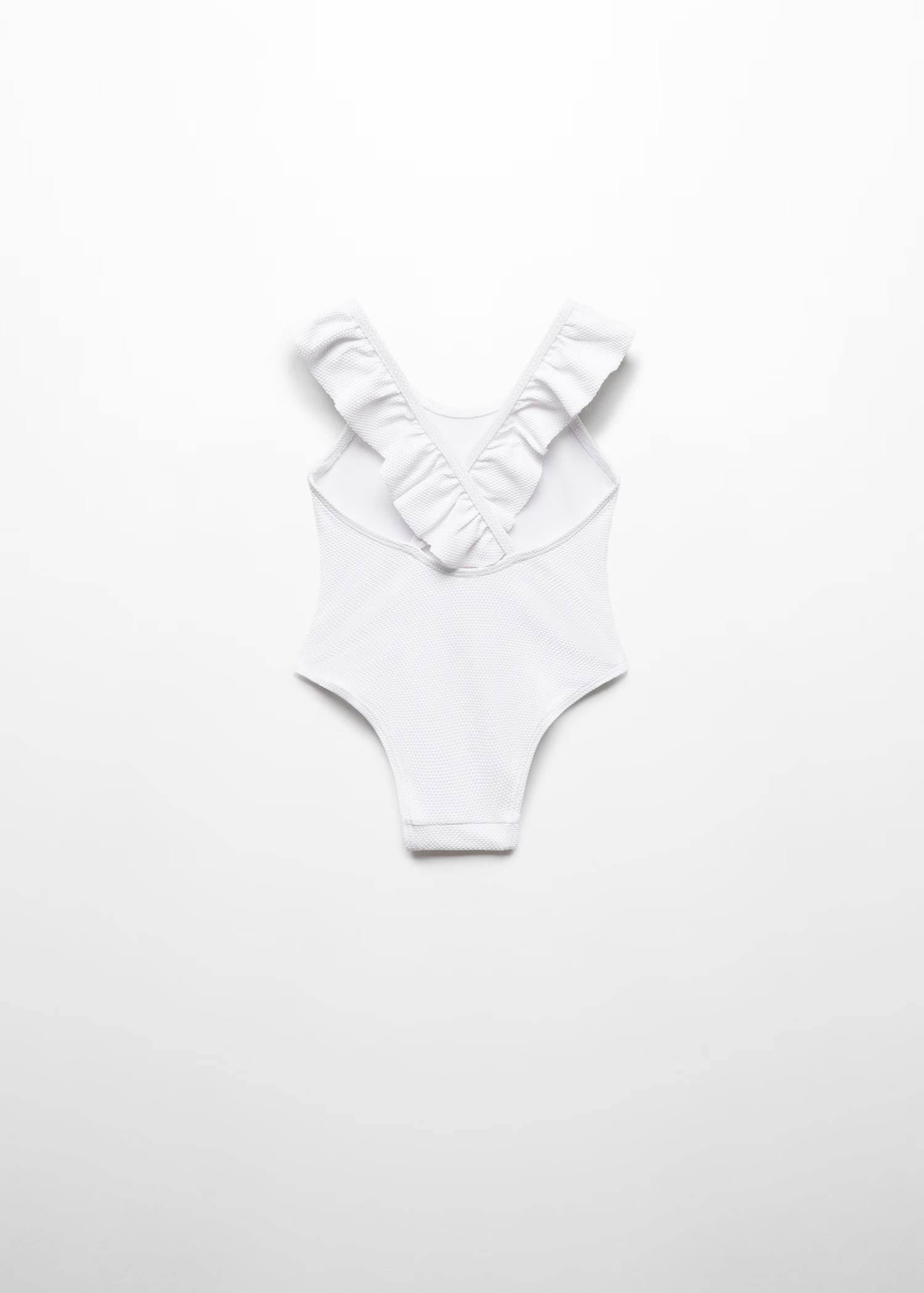 Texture ruffle swimsuit | MANGO (US)
