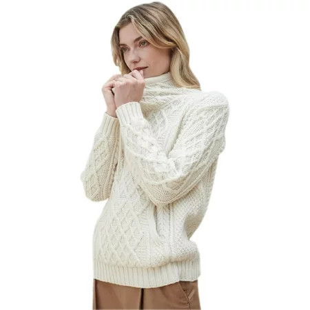 Ladies Cowl Neck Sweater Made By Aran Woollen Mills | Walmart (US)