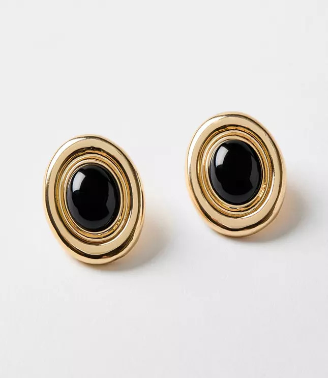 Cast Oval Stud Earrings | Loft | LOFT
