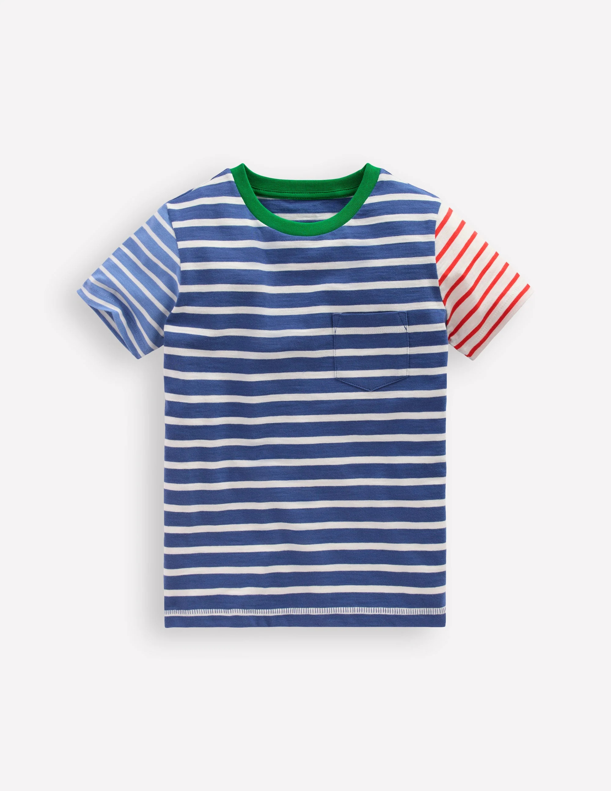 Everyday Short Sleeve T-Shirt-Multi Hotch Sleeve | Boden (US)