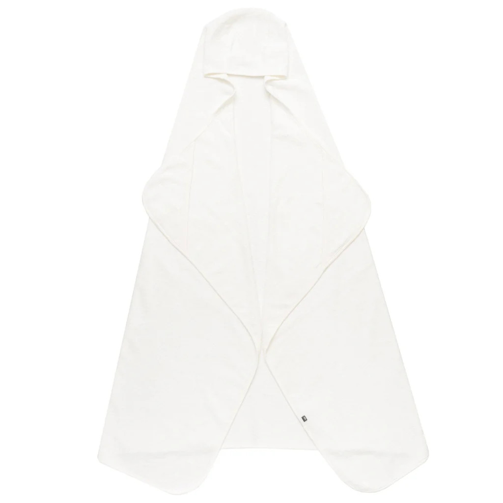 Toddler Hooded Bath Towel in Cloud | Kyte BABY