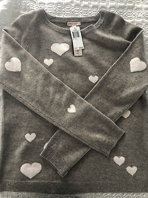 Philosophy Women’s Heart 100% Cashmere Crew neck Sweater L NWT $228 Valentine’s | eBay US