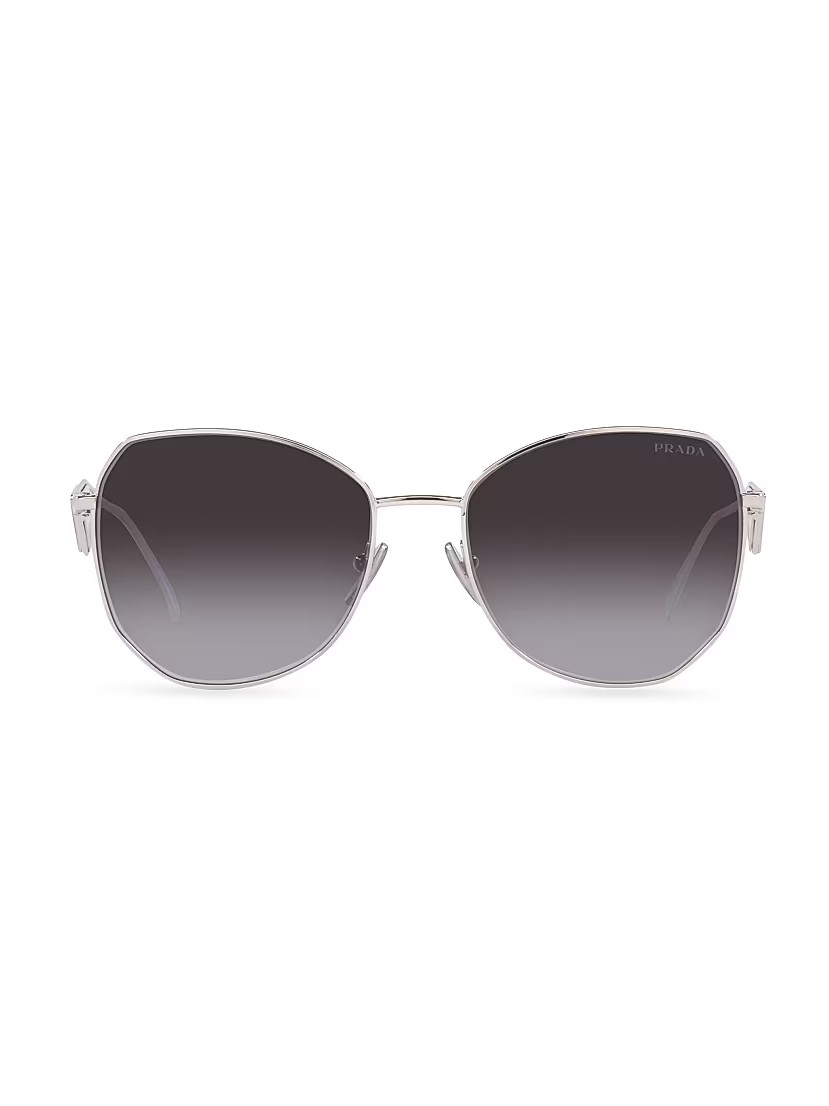 57MM Geometric Sunglasses | Saks Fifth Avenue