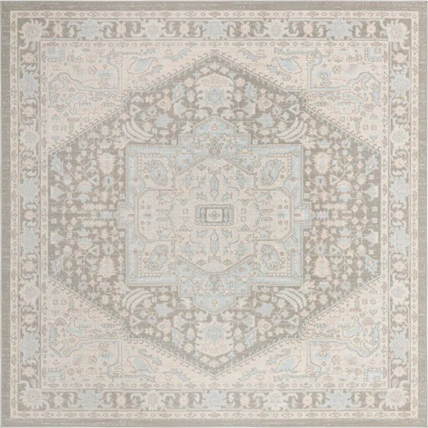 Shaundrelle Oriental Cloud Gray Area Rug | Wayfair Professional