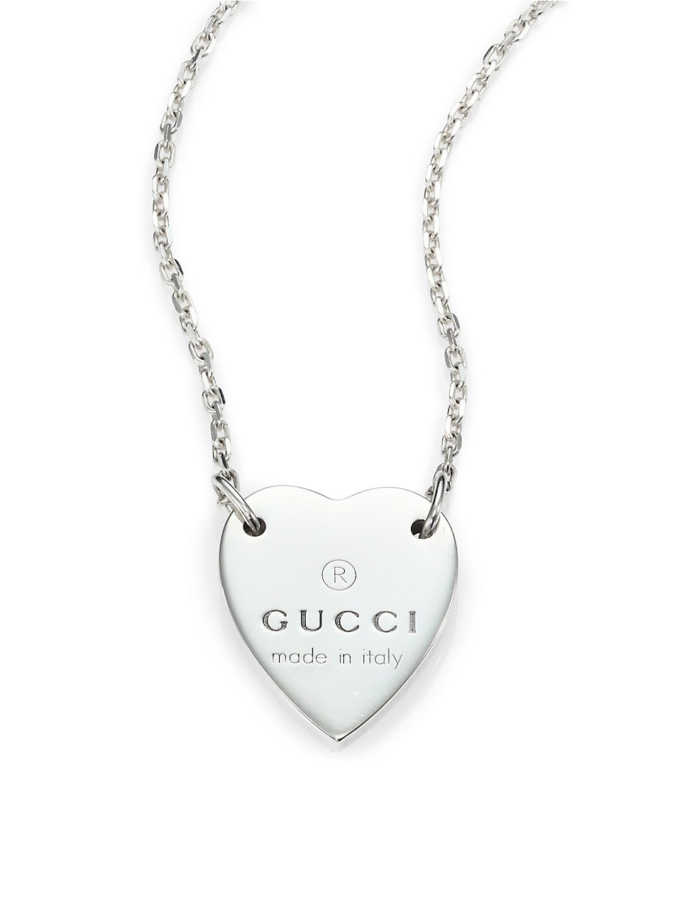 Sterling Silver Signature Heart Pendant Necklace | Saks Fifth Avenue