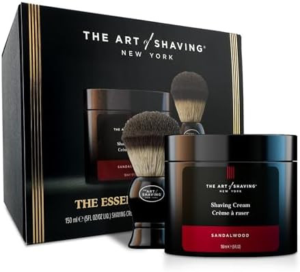 The Art of Shaving Icon Duo Kit – Sandalwood Shaving Cream (5 oz) and Shaving Brush – Prevent... | Amazon (US)