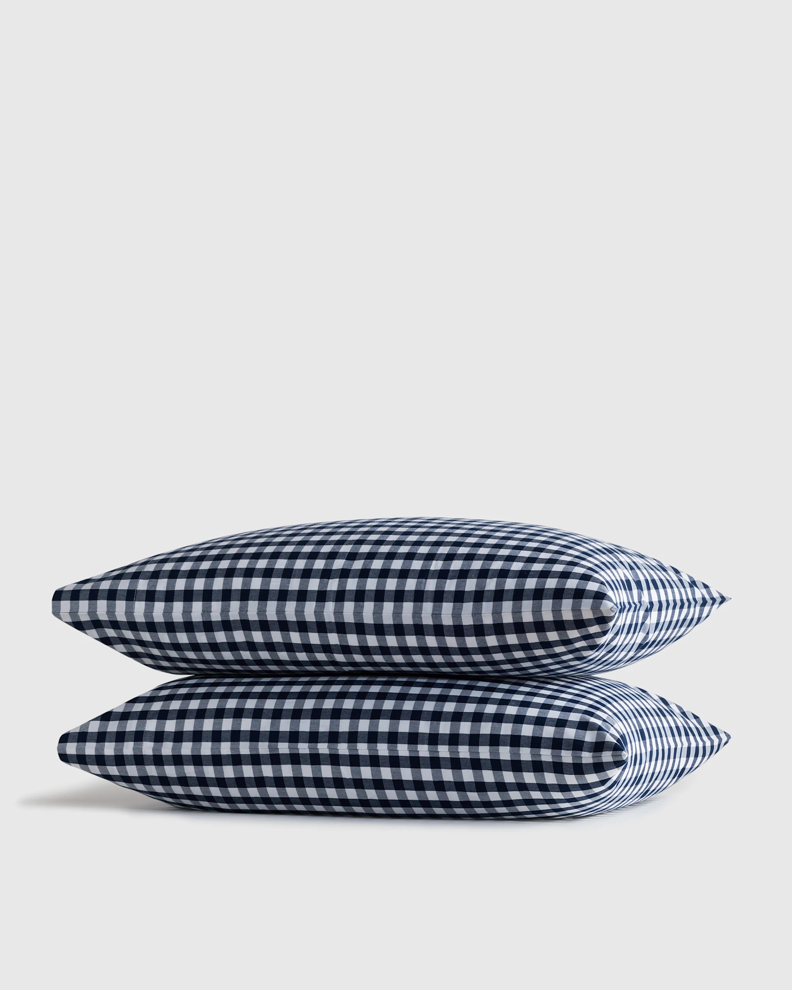 Organic Crisp Percale Gingham Pillowcase Set | Quince