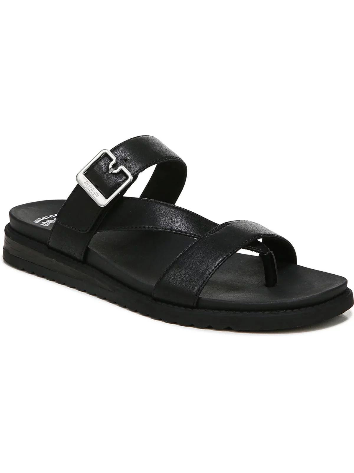 Dr. Scholl's Shoes Womens Island Dream Faux Leather Thong Slide Sandals | Walmart (US)