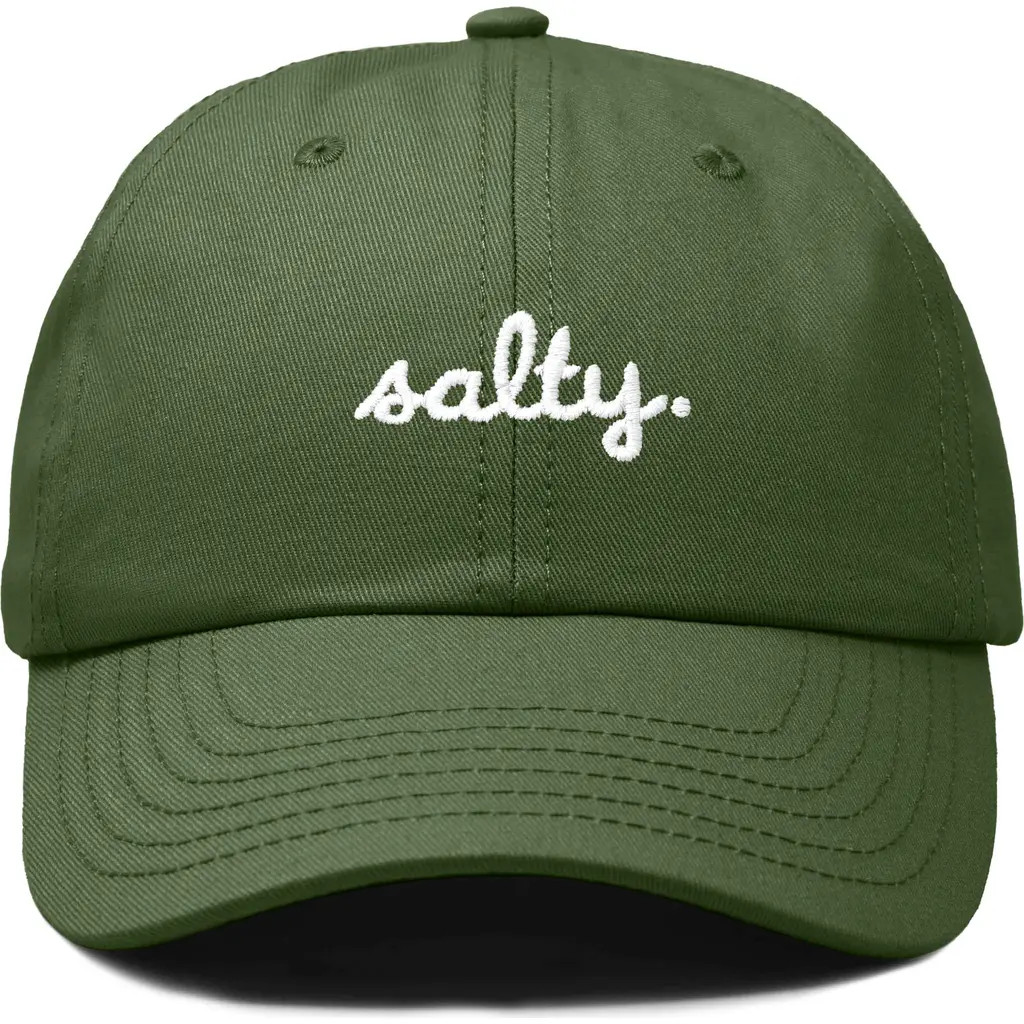 Dalix Salty Embroidered Everyday Hat in Olive at Nordstrom | Nordstrom