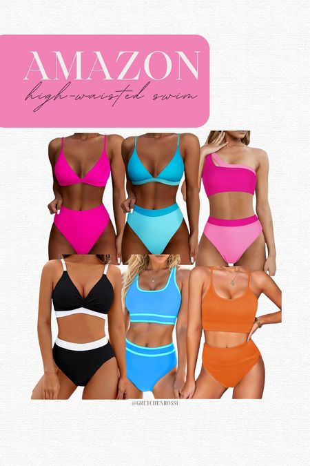 Highly requested round up of high waisted swimsuit! All under $35