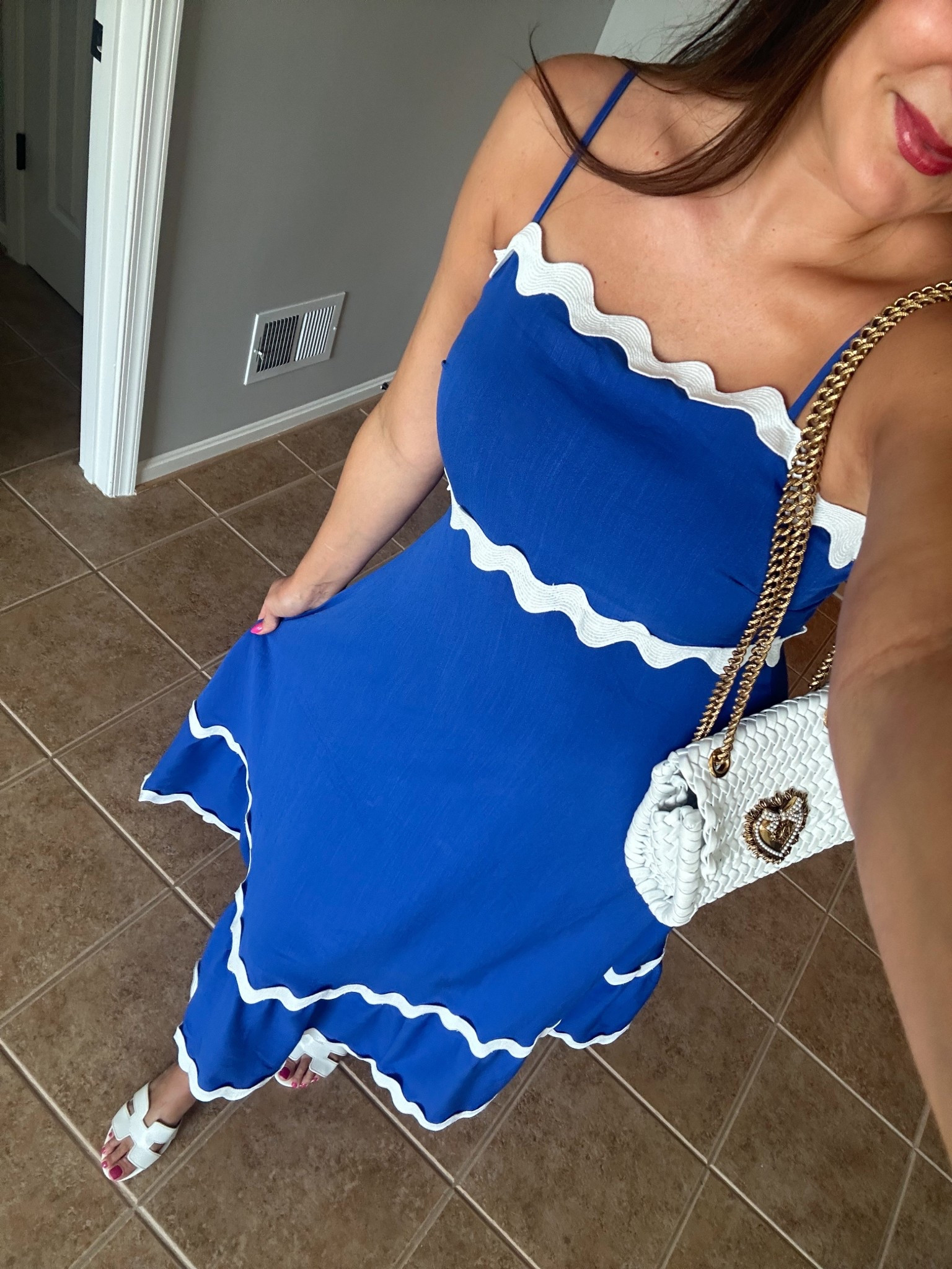 loving this linen dress! 
💙
wearing my usual - size Medium 

#LTKFindsUnder50 #LTKSeasonal #LTKSaleAlert