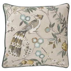 Surrey Natural Bloom Throw Pillow - 22x22 | Kathy Kuo Home