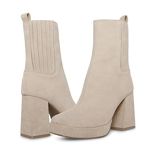 Blondo Women's Rozalie Waterproof Comfortable Fashion Boot, Sand Suede, 5.5 | Amazon (US)