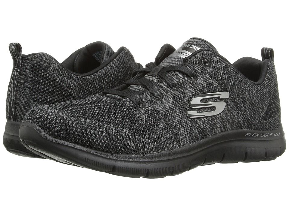 SKECHERS - Flex Appeal 2.0 - High Energy (Black) Women's  Shoes | Zappos