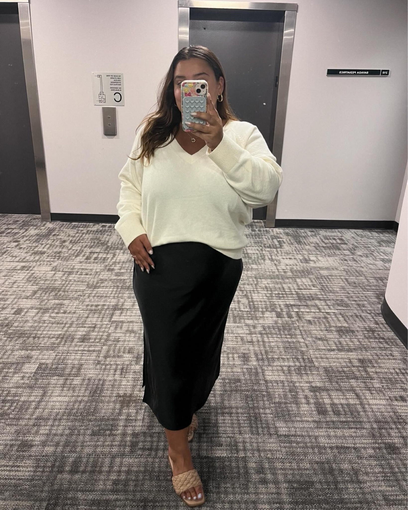 I think this is the absolute end of summer outfits for this year and I am so ready for my fall wardrobe again 🤩 

Wearing an XL here, 240 lb, 5’1 Casual work outfit satin maxi slip skirt Old navy

#LTKFindsUnder50 #LTKSeasonal #LTKPlusSize