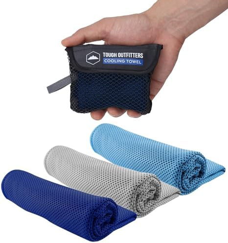Tough Outdoors Cooling Towel - Cooling Towels for Neck & Face - Ice Wrap & Sweat Rag for Camping ... | Amazon (US)