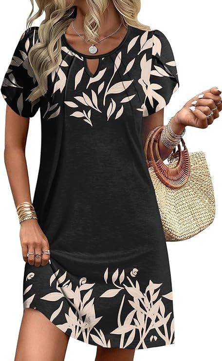 Ekouaer Swimsuit Coverup for Women 2026 Petal Short Sleeve Bathing Suit Cover Ups Summer T Shirt ... | Amazon (US)