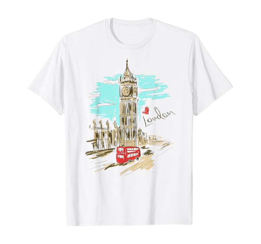 London England T-Shirt- Retro Souvenir Love London Shirt | Amazon (US)