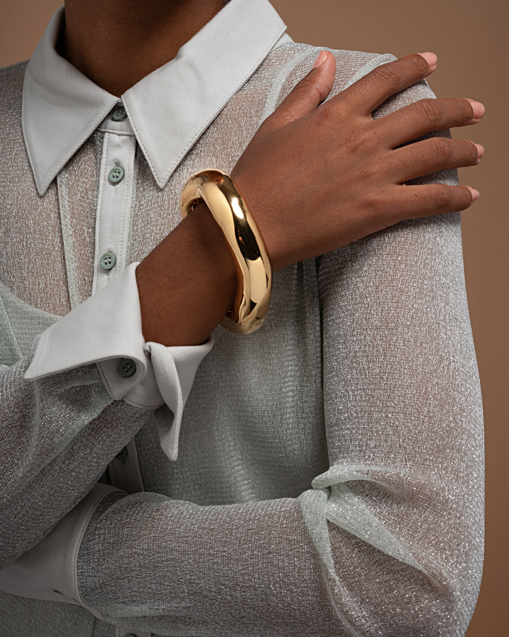 Large Molten Bangle Stacking Bracelet | ALEXIS BITTAR | Alexis Bittar