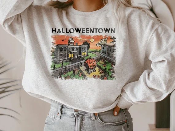Halloweentown Sweatshirt & Hoodie Halloweentown and Chill - Etsy | Etsy (US)