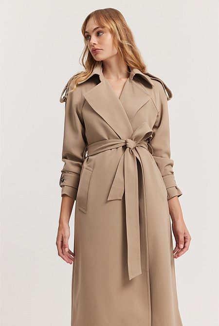 Button Detail Trench Coat | Country Road (AU)