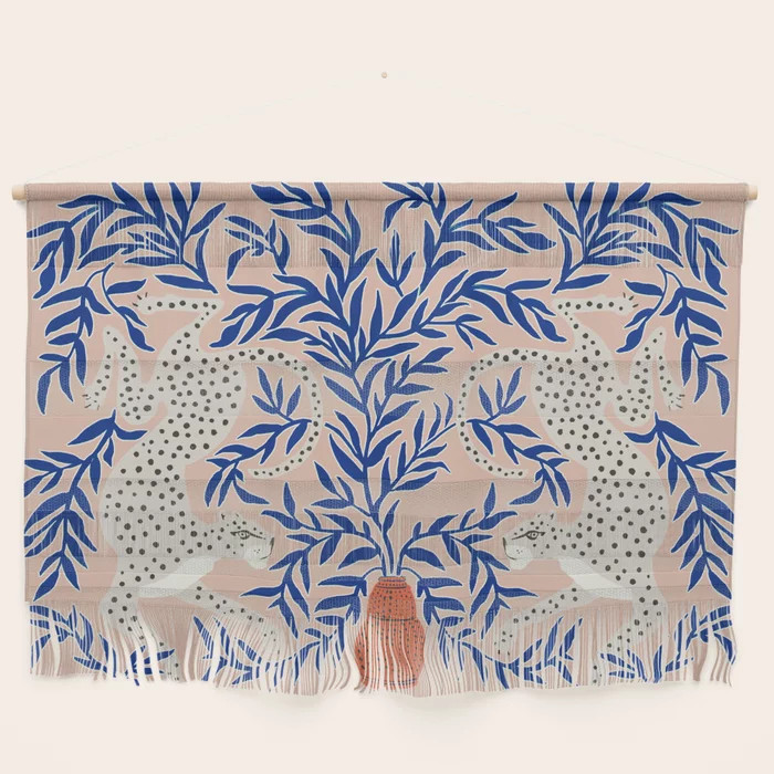 Leopard Vase Wall Hanging by megangalante | Society6