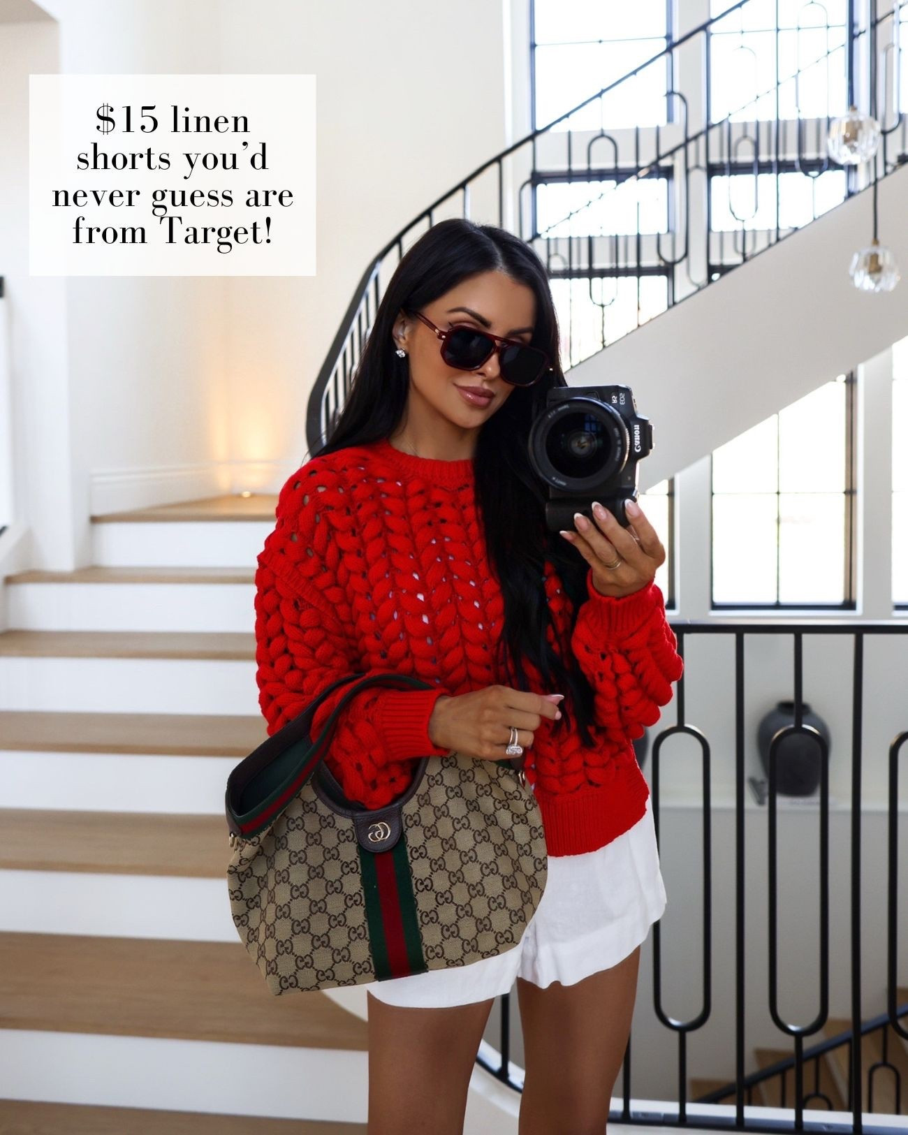 Transitioning to spring with pieces that feel cozy but still fresh. These chic line shorts are 30% off and only $15 right now. I love pairing a chunky sweater with lighter fabrics like linen for that effortless in between season look.

Target chunky red sweater - size XS
White linen shorts - size XS

miamiamine transition to spring outfit Target red sweater white linen shorts casual beach vacation look spring break outfit Gucci Giglio bag effortless resort style chic warm weather outfit



#LTKSaleAlert #LTKTravel #LTKOver40