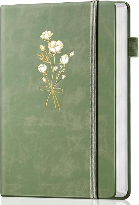 Leather Journal Notebook, A5 Green Diary 192 Pages | Amazon (US)