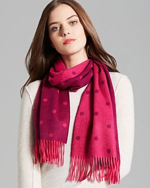 C by Bloomingdale's Cashmere Polka Dot Scarf | Bloomingdale's (US)