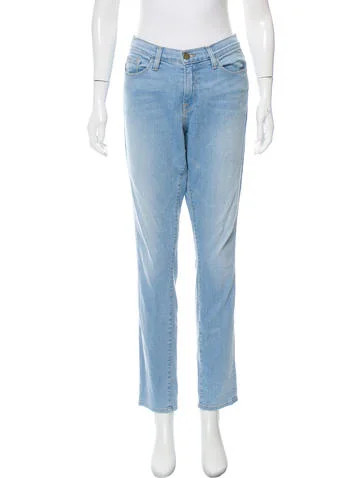 Frame Denim Mid-Rise Straight Jeans | The Real Real, Inc.