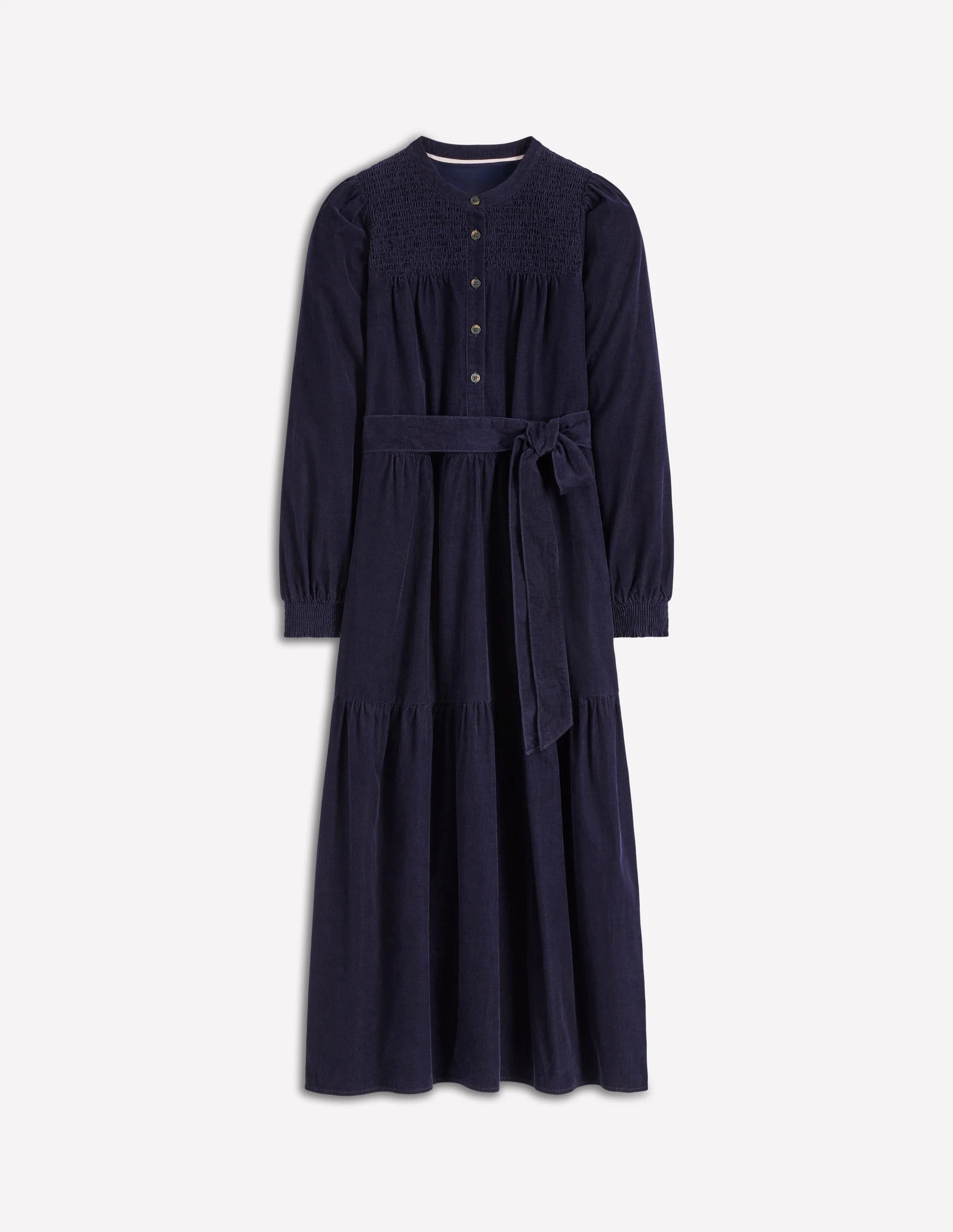 Cecily Cord Midi Dress-Navy | Boden (US)