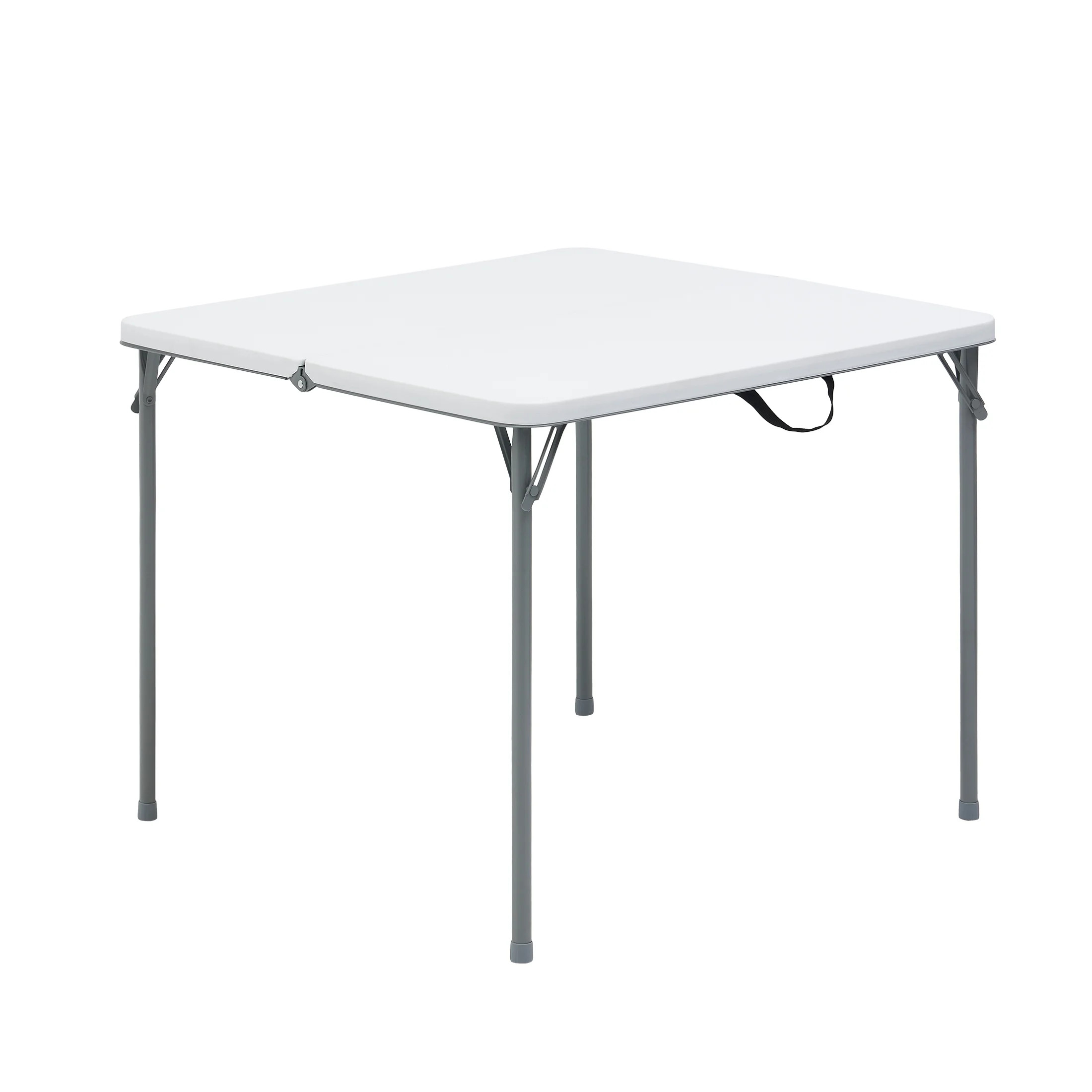 Mainstays 34" Square Resin Fold-in-Half Table, White | Walmart (US)