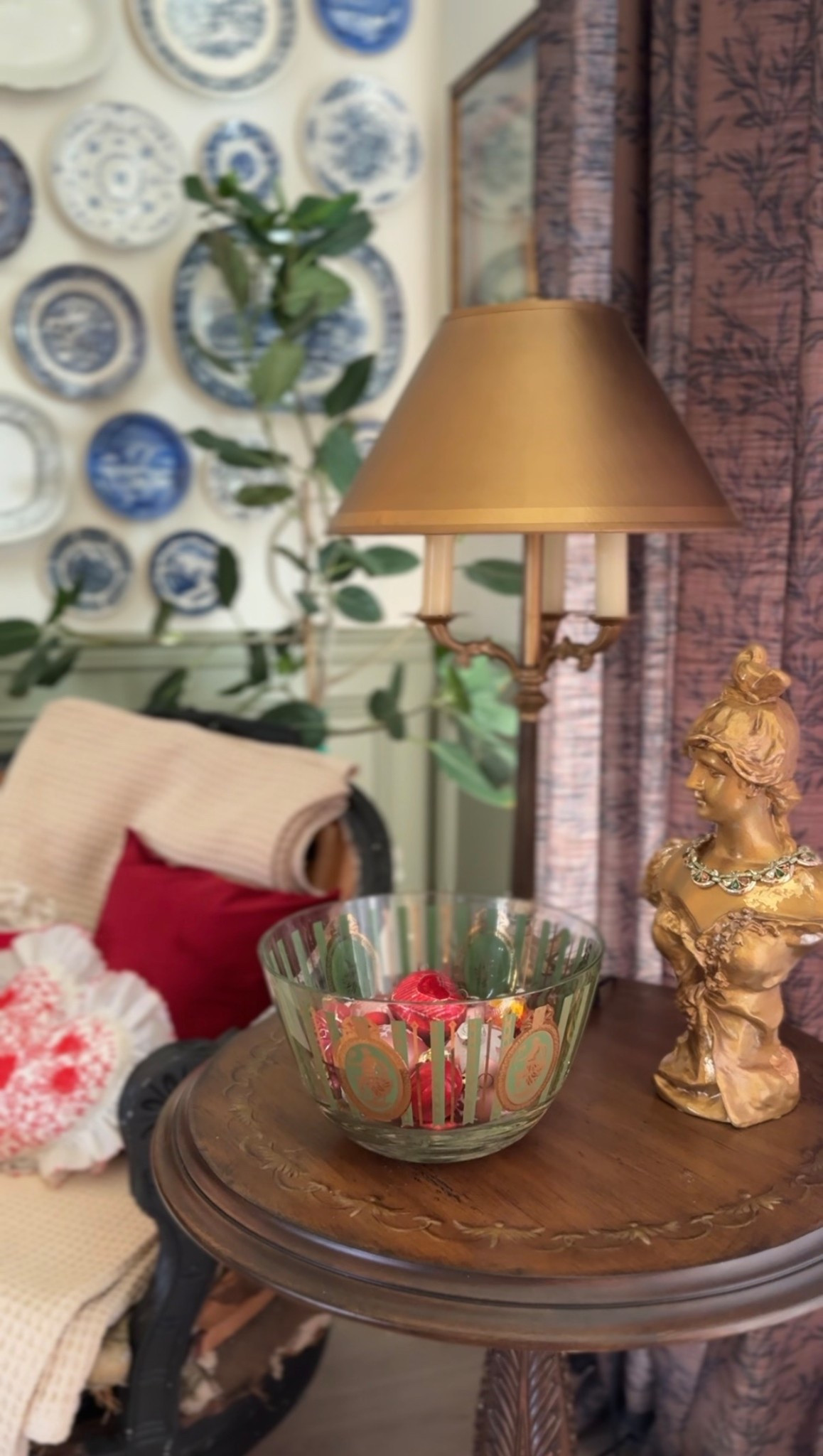 Loving this little corner. Now I just need to get the chair upholstered.
It’s been 10 years, I’d say it’s time 😂
Linking similar items so you can get the look too! 

#LTKHome #LTKSeasonal