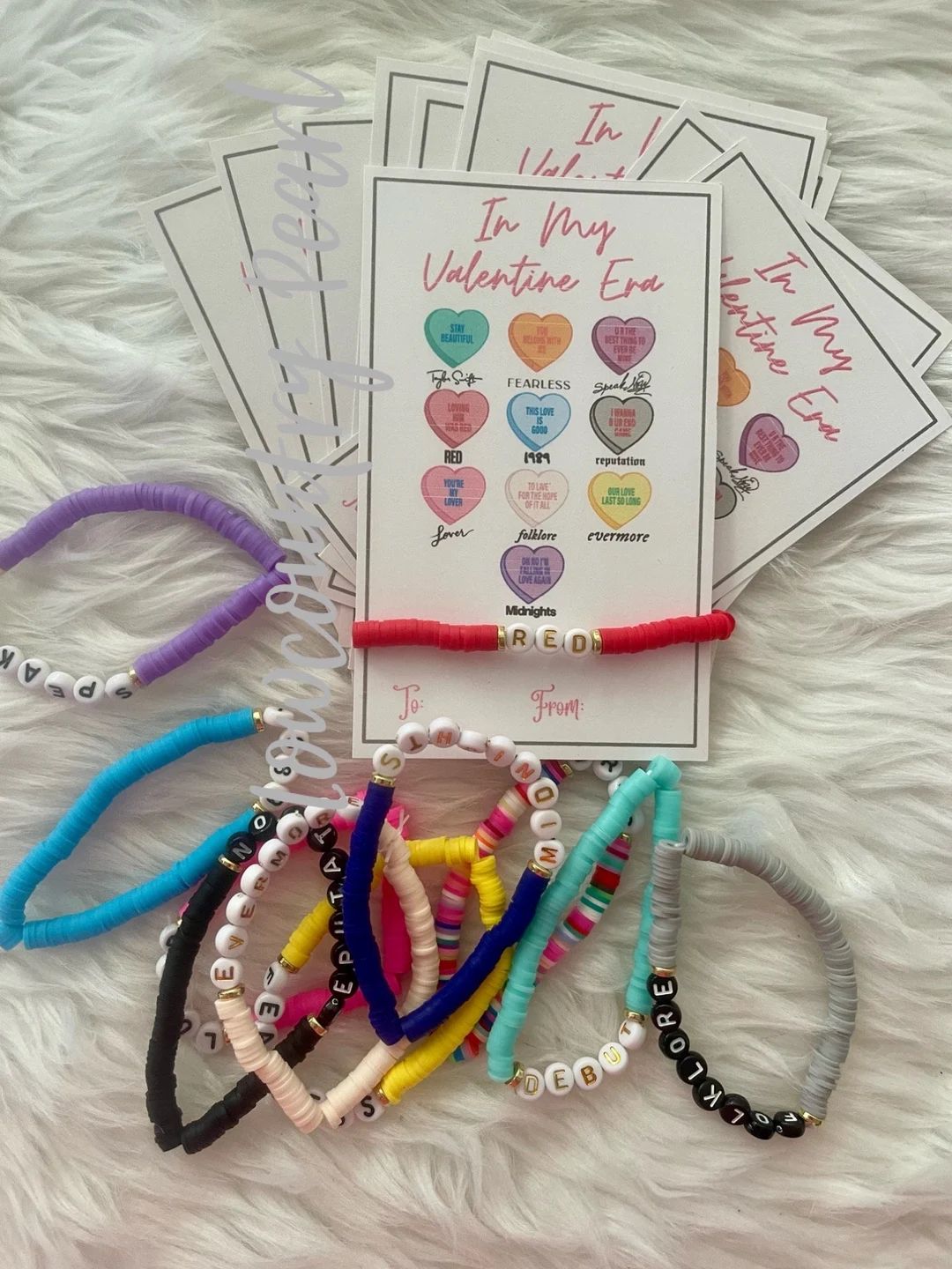 Class Set in My Valentine Era Bracelet Setbraceletprinted Valentine Cardsnon Candyclassroom Valen... | Etsy (US)