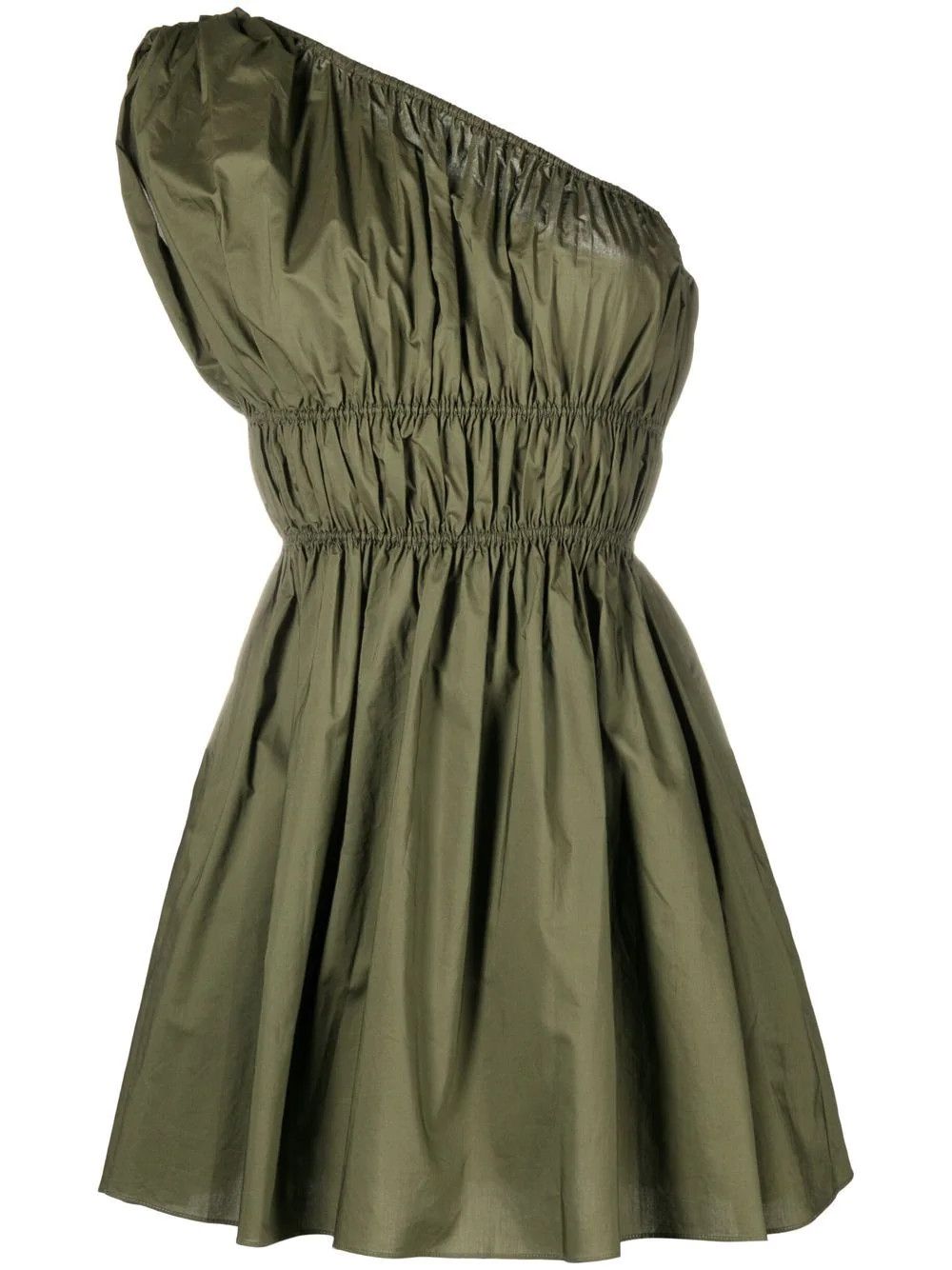 one-shoulder ruched mini dress | Farfetch Global